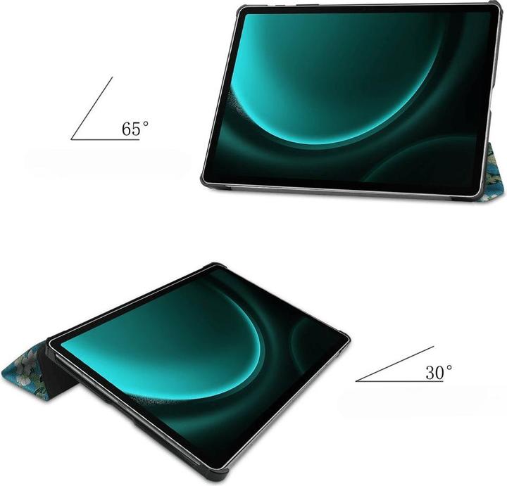 Actual product image Cover-Discount Galaxy Tab S9 FE+ - Tri-fold Smart Case Blossoms (Galaxy Tab S9 FE+)