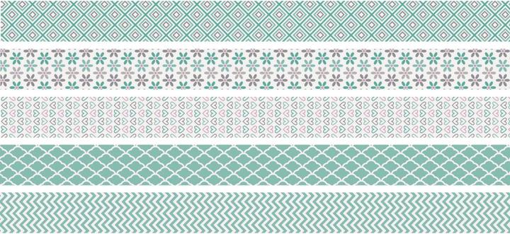 Heyda Mini-menthe Washi Tape Pastel