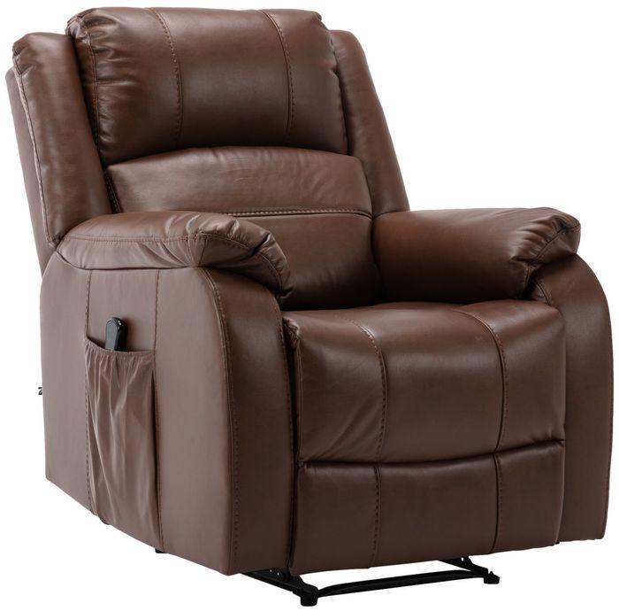 Actual product image Swisshandel24 Sessel Kerpen mit Massagefunktion Kunstleder, hellbraun