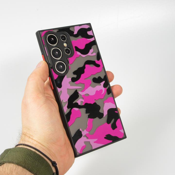 Immagine prodotto PhoneLook Coque Semi Trasparente Design Camouglage Viola (Samsung Galaxy S24 Ultra)