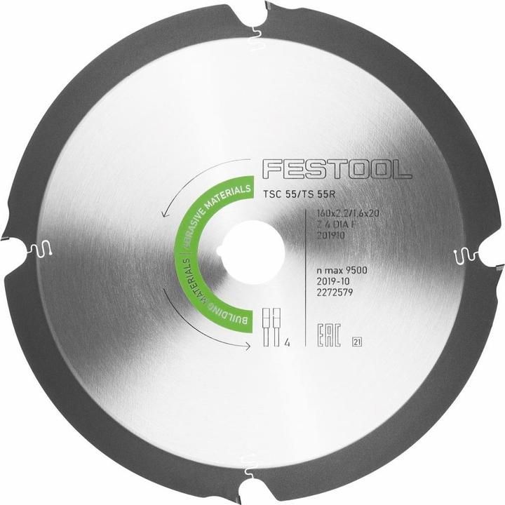 Produktbild Festool TS 55 REBQ-PLUS Tauchsäge 1200W 160 mm im Systainer ( 561551 ) + Extra Sägeblatt HW