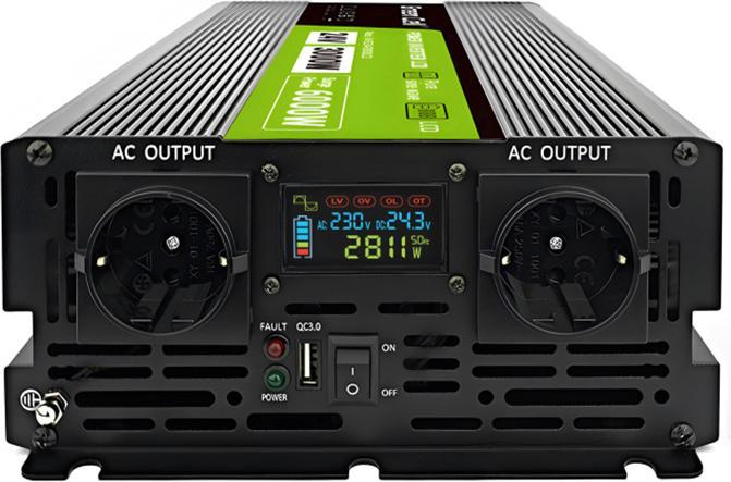 Immagine prodotto GreenCell Przetwornica LCD /6000W Czysty sinus z wywietlaczem