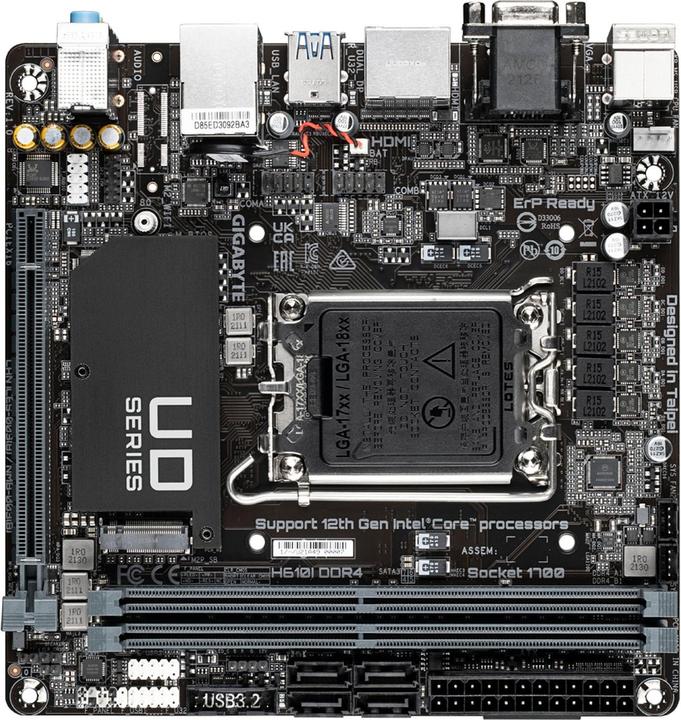 Produktbild Gigabyte H610I DDR4 (LGA 1700, Intel H610 Express, Mini-ITX)