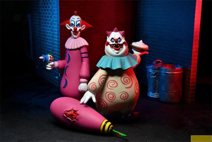 Image du produit Neca Killer Klowns from Outer Space pack 2 figurines Toony Terrors Slim & Chubby 15 cm