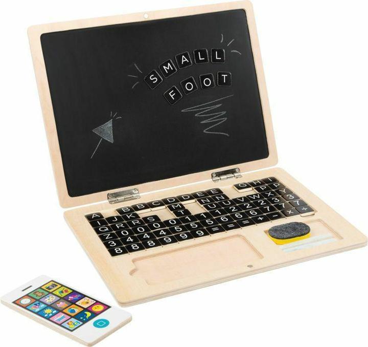 Produktbild small foot Holzlaptop mit Magnet Tafel (Deutsch)