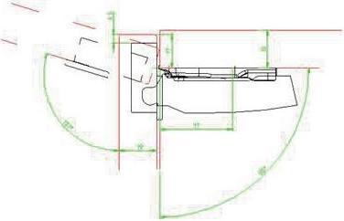 Actual product image Hettich Pot hinges Sensys 8645i, corner hinge