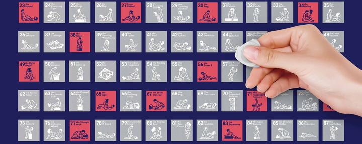 Image du produit 1dea.me Kamasutra 100 Bucketlist - Rubbelposter / Scratch Map (60 x 40 cm)