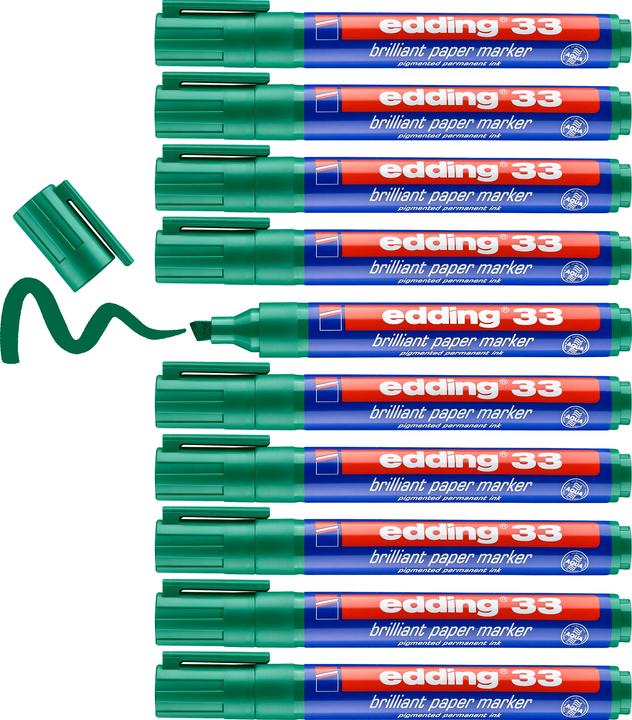 Actual product image Edding Permanent markers 33 (Green, 1 mm, 1 x)