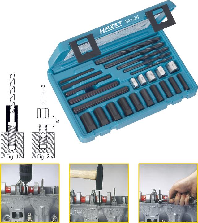Produktbild HAZET Bolzenausdreher Satz 841/25 ∙ Anzahl Werkzeuge: 25