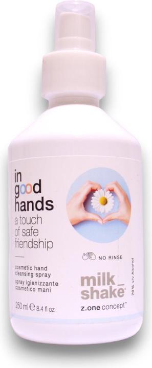 Actual product image Milk_Shake Milk Shake In Good Hands Cosmetic Hand Cleansing Spray 250ml (Liquid soap, 250 ml)