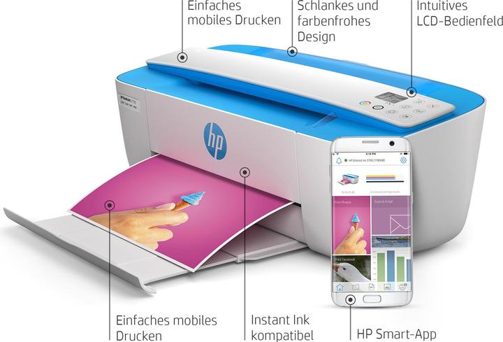 Immagine prodotto HP DeskJet 3750 (Inchiostro, Colore)