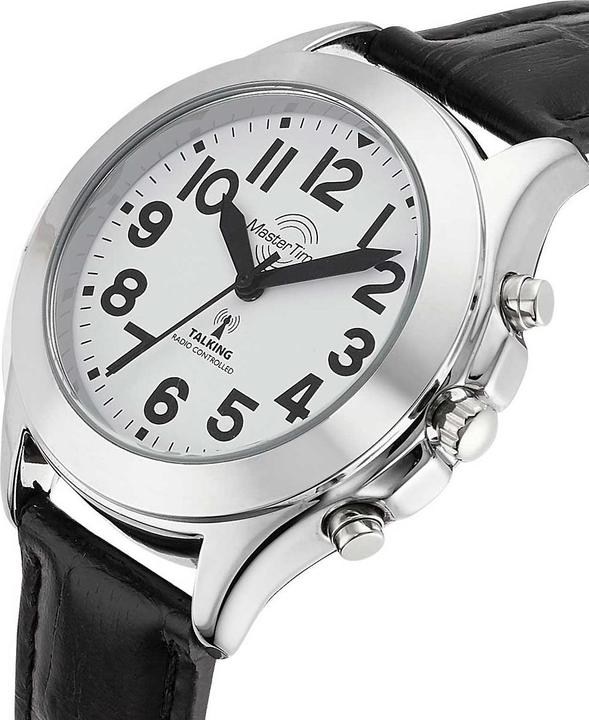 Actual product image Master Time MTLA-10705-60L Ladies Talking Radio Control Watch (Watch with gemstone, 38 mm)