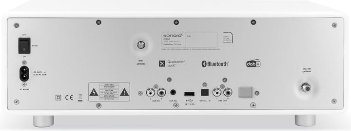 Image du produit Sonoro Primus (DAB+ DAB, Webradio, FM, Bluetooth, Fréquence radio (RF))