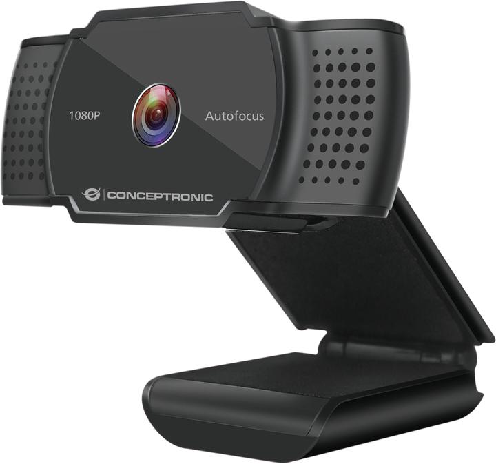 Conceptronic Webcam AMDIS 1080P HD Webcam+Microphone sw (2 Mpx)
