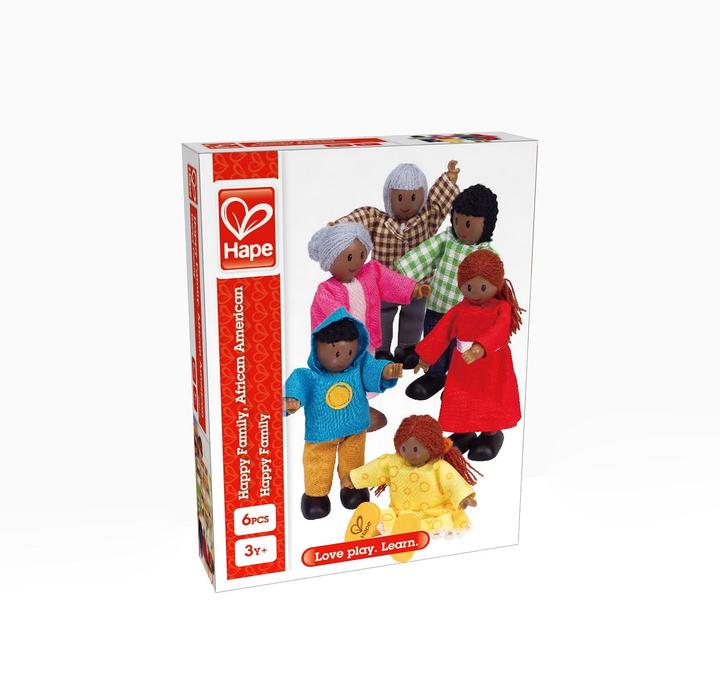 Produktbild Hape Puppenfamilie dunkle Hautfarbe
