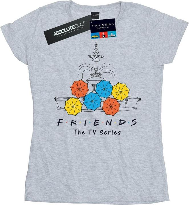 Friends Fountain And Umbrellas TShirt (M)