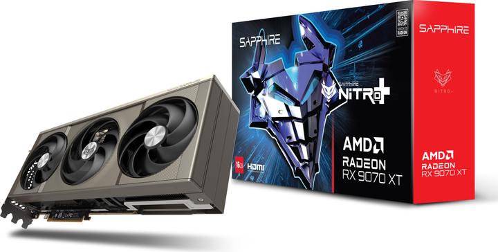 Actual product image Sapphire Nitro+ Radeon RX 9070 XT (16 GB)