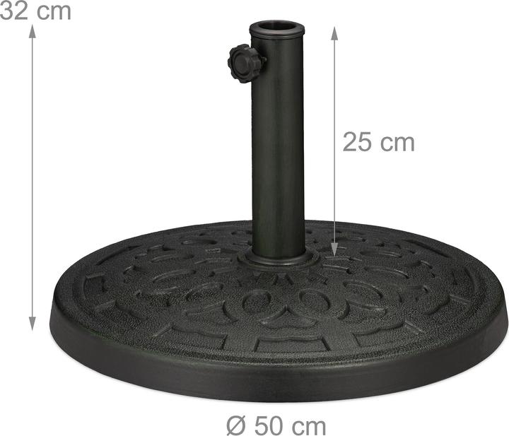Actual product image Relaxdays Parasol stand