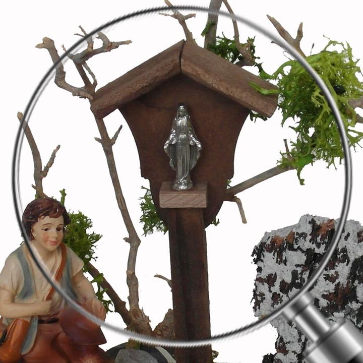 Produktbild Alfred Kolbe Krippen Weihnachtskrippen-Zubehör-Set Wegmadonna & Hirte