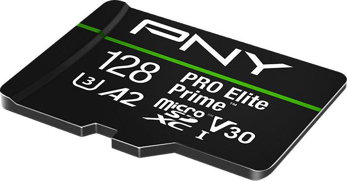 Actual product image PNY PRO ELITE PRIME 128GB (128 GB, microSDXC, U3, UHS-I)