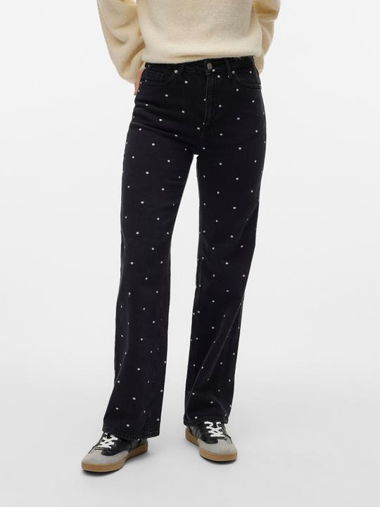 Actual product image Vero Moda VMTESSA Hohe Taille Weiter Beinschnitt Jeans Weit geschnitten (32)