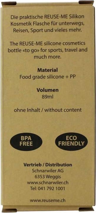 Produktbild ReUseMe Reiseflasche (Flüssigkeitsbeutel)