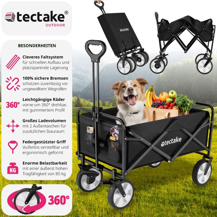 Image du produit tectake Chariot pliable LEON avec freins