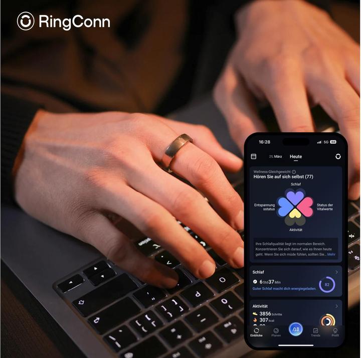 Produktbild RingConn Smart Ring Gen 2 Air (9, Dune Gold)