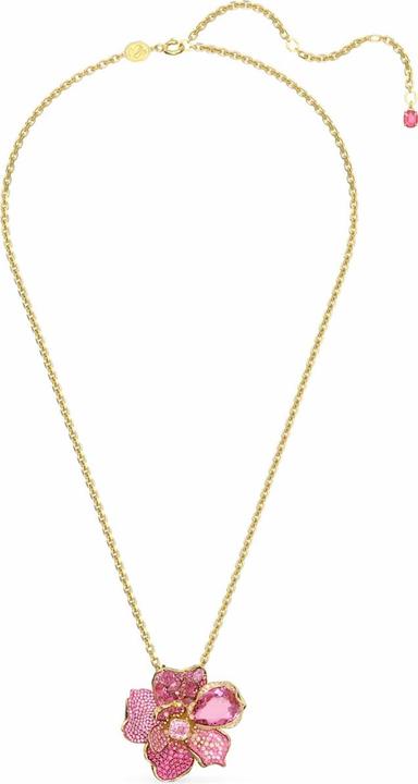 Produktbild Swarovski Florere Halskette Anhänger und Brosche Pavé Blume Rosa Gold (Metall)