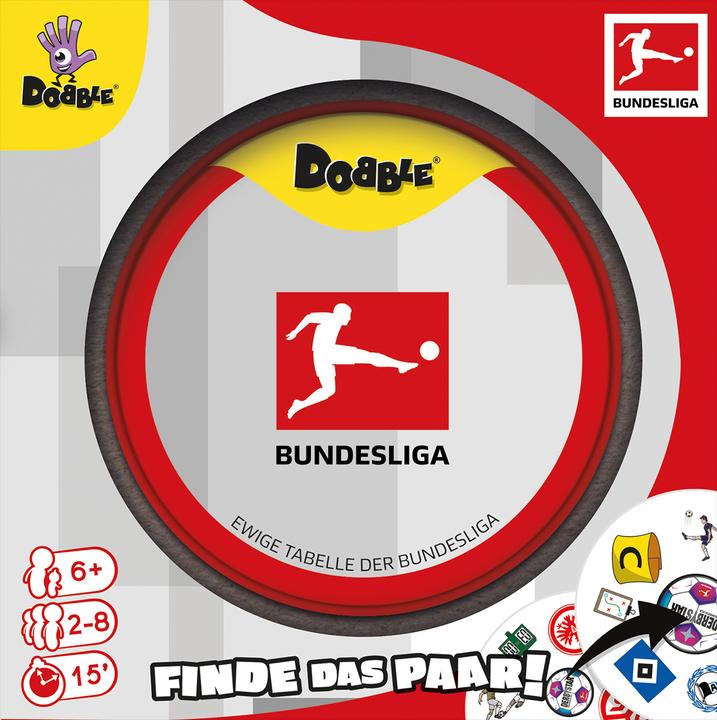 Image du produit Zygomatic Dobble Bundesliga, jeu de cartes, pour 2-8 joueurs, à partir de 6 ans (DE edition) (Allemand)