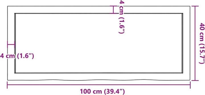 Produktbild VidaXL Emerald (100 x 4 x 40 cm)
