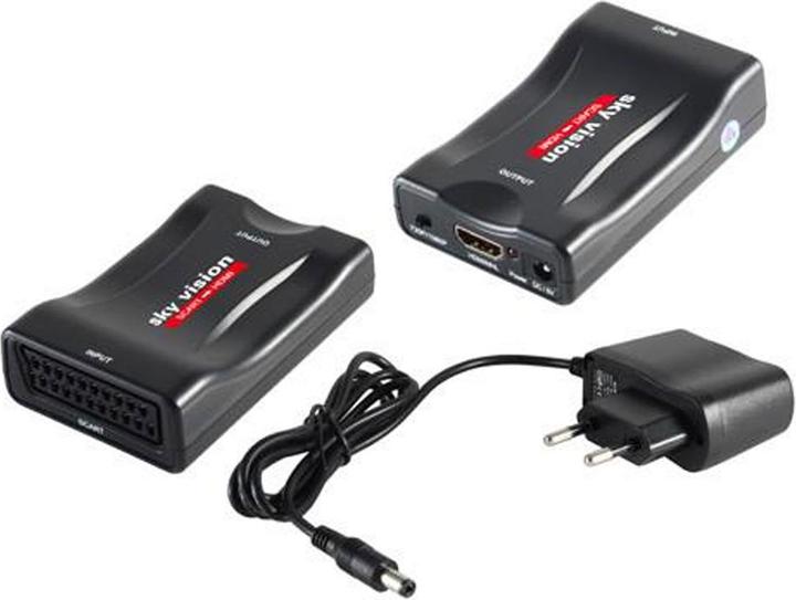 Produktbild Sky Vision SCART auf HDMI Konverter, PAL, NTSC, 1080P, VHS, Xbox, PS3