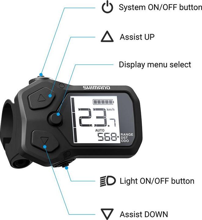 Actual product image Shimano Display STEPS SC-EN500 SD300 (Display)