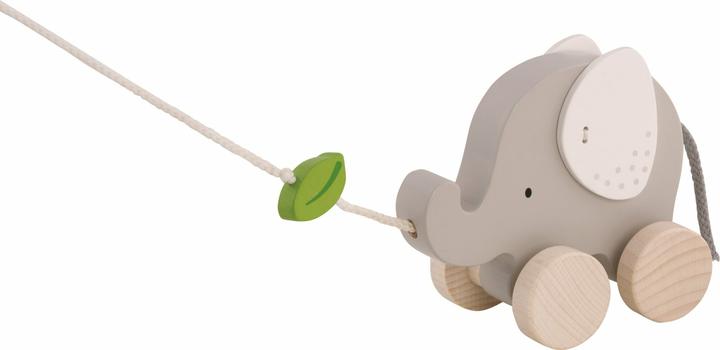 Goki Pulling animal elephant with leaf