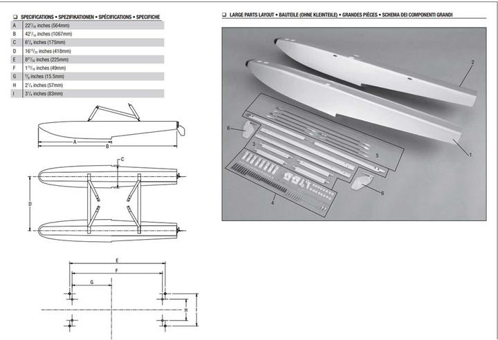 Image du produit Hangar 9 Kit de flotteur pour modèles 1/5