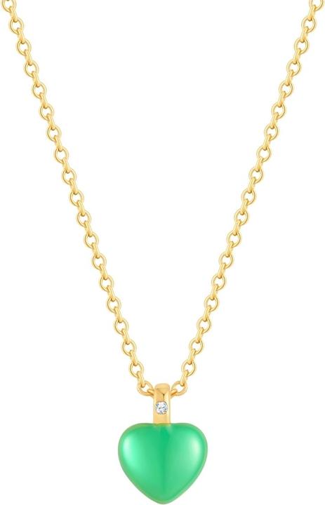 Glanzstücke München Damen Kette Herz Sterling Silber - 35942 (Sterling Silber, 40 - 45 cm)