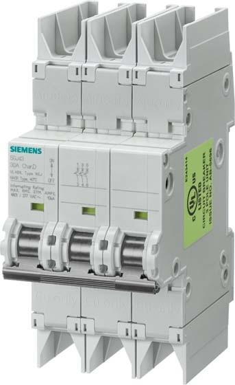 Image du produit Siemens Disjoncteur UC D 5A 3p 480V 5SJ4311-8HG42