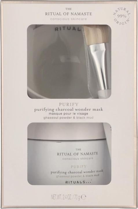 Image du produit Rituals Namaste Purify Charcoal Wonder Mask (Masque miracle au charbon de bois) (70 ml)