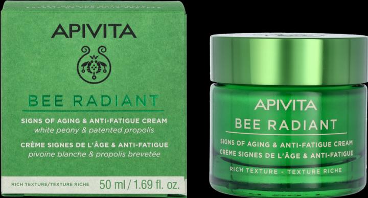 Actual product image Apivita Bee Radiant Signs Of Aging Anti-Fatigue Cream Rich Texture 50ml (50 ml, Day cream)