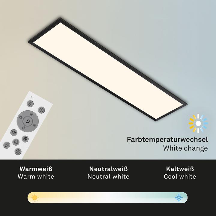 Produktbild Briloner RGB CCT LED Panel, schwarz, 1xLED-Platine/24W + RGB-LED (2400 lm)