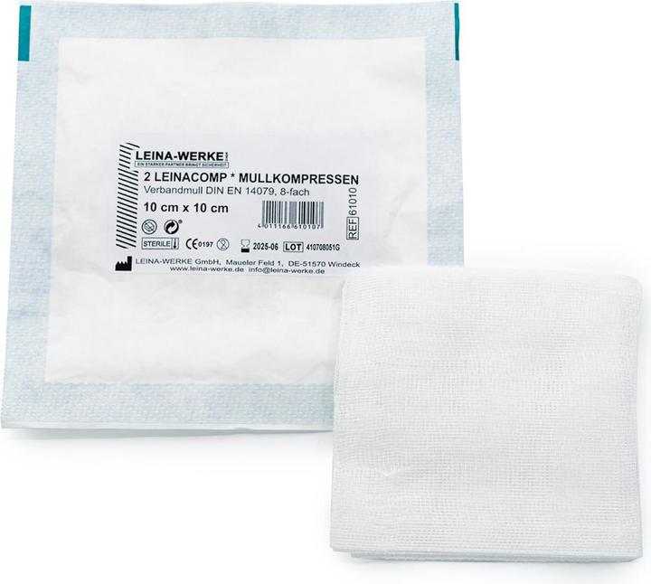 Leina Leinatex Kompressen steril 10 cm x 10 cm / 1 Stk. / einzeln