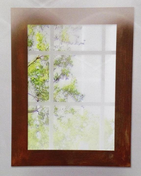 Produktbild Mo.Wa Spiegel Rust Rahmen Holz / Farbe rost (84 x 107 x 8 cm)
