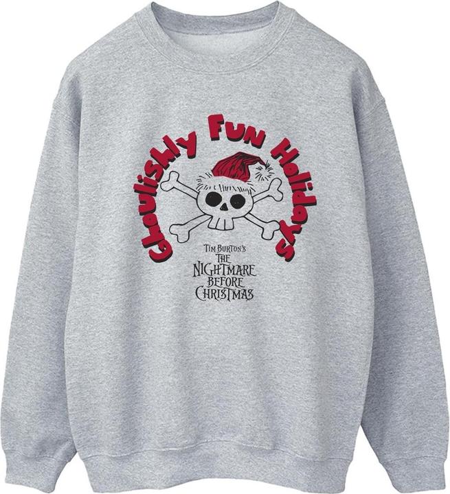 Disney The Nightmare Before Christmas Ghouishly Fun Holidays Sweatshirt (S)
