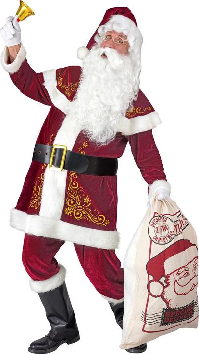 Actual product image Widmann Father Christmas costume coat with cape, trousers, belt, boot covers (XXL, 3XL)