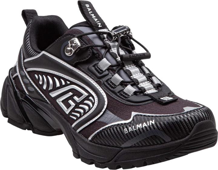 Actual product image Balmain sneakers cosmic dust in mixed materials color black/white (40)
