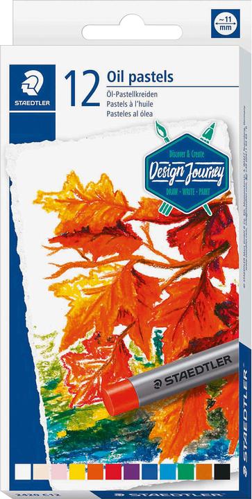 Produktbild Staedtler 2420 Öl-Pastellkreide Kartonetui mit 12 Stück, sortiert (Sortiert, 1 x)