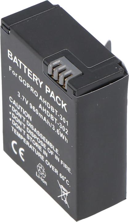 Actual product image GoPro Akku HD Hero 3, AHDBT-201, AHDBT-301 (Camera battery)