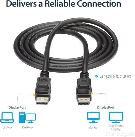 Produktbild StarTech DisplayPort — DisplayPort (1.80 m, DisplayPort)