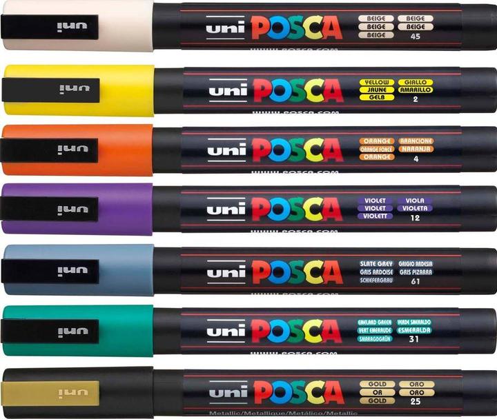 Image du produit Posca Marqueur PC-3M pointe ogive (Bleu, 1.30 mm, 1 x)