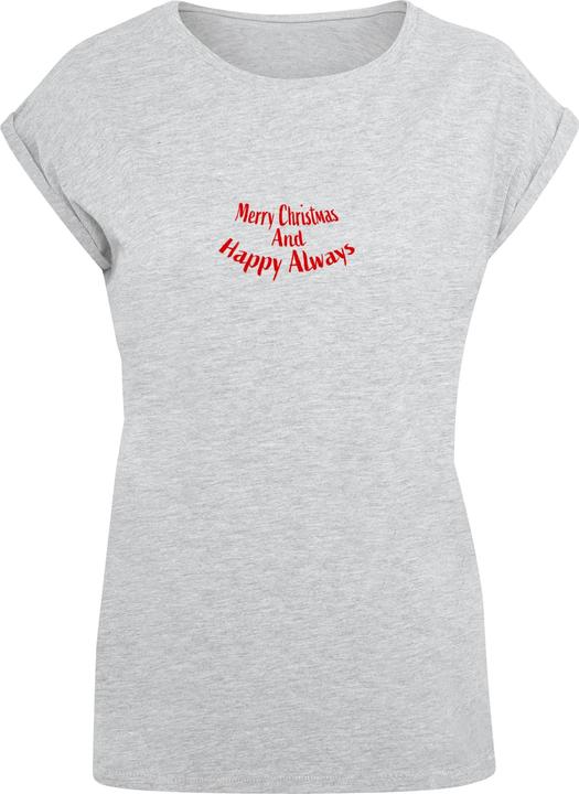 Image du produit Merchcode Ladies Merry Christmas And Happy Always Extended Shoulder Tee - 116937 (S)